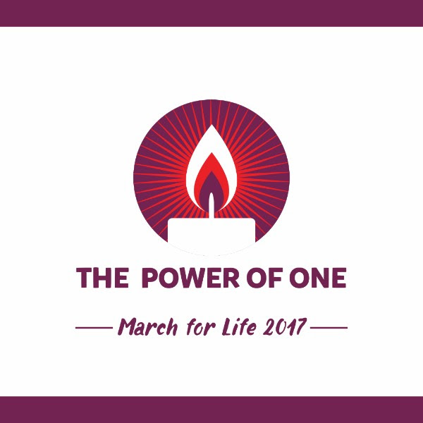The logo above is the official 2017 March for Life logo.