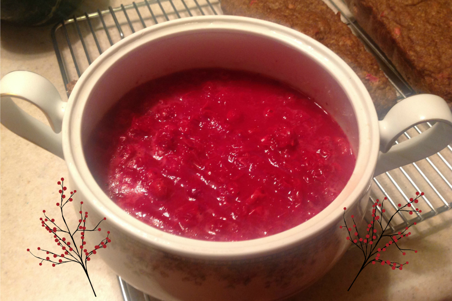 Cranberry Sauce and Paleo Cranberry-Pumpkin Loaf