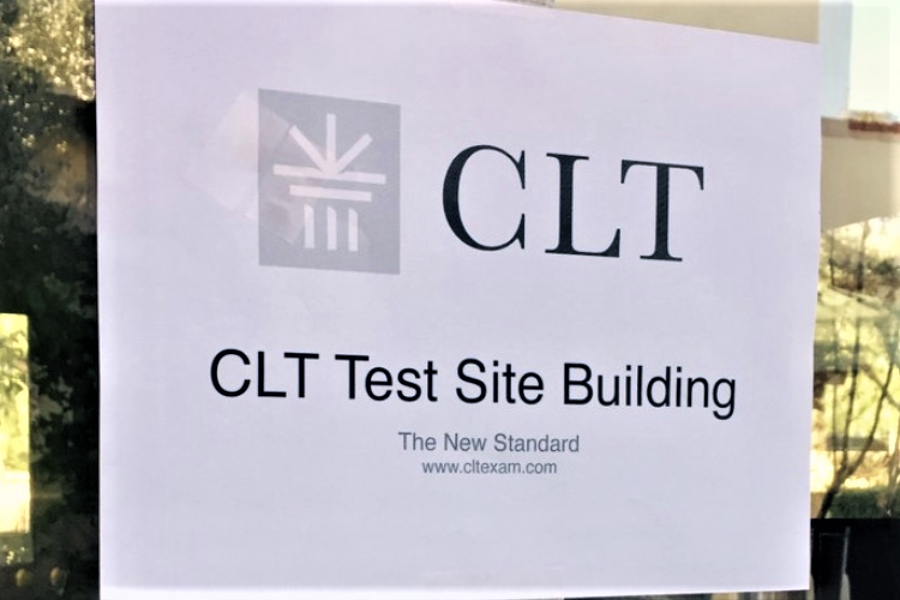 Mother of Divine Grace School in Ojai, California, is an approved test site building for the CLT test. Stephanie Sebastian administrates the test to the students. 