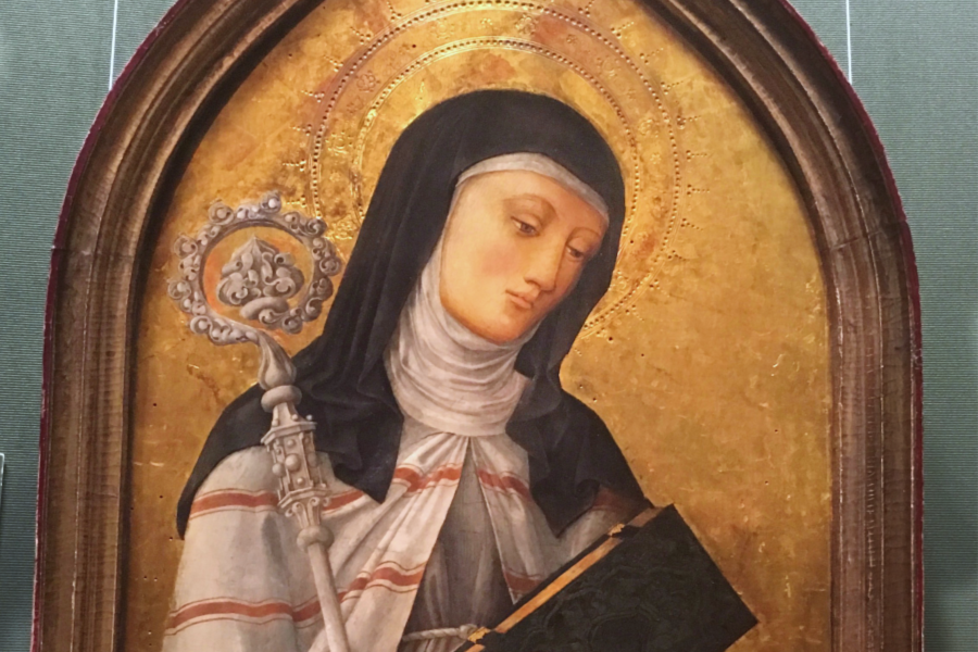 An+icon+of+Saint+Clare+in+the+Kunsthistorisches+Museum+in+Vienna%2C+Austria.+