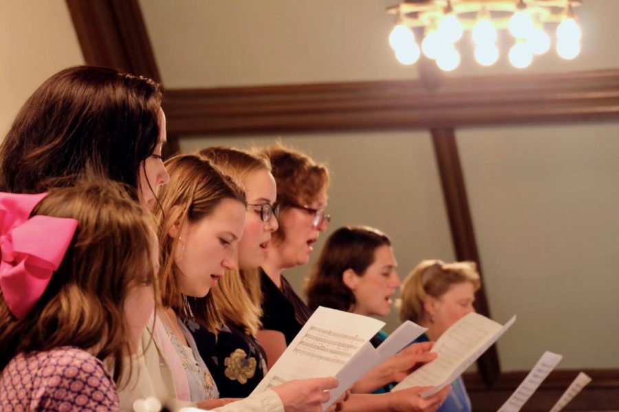 The choir, directed by Stephen Grimm. 