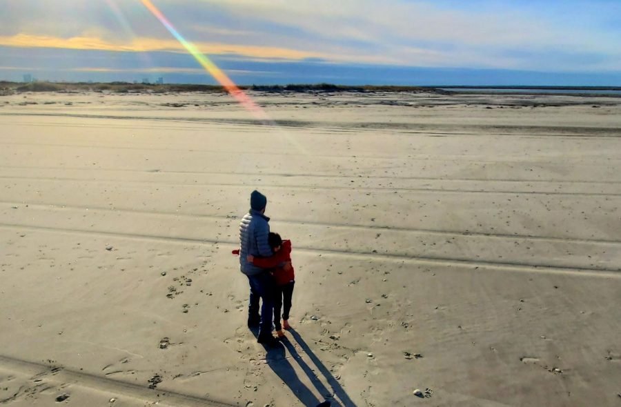 Garrett took this picture of his father, Shawn, and younger brother, Luke, on Brigantine Island, New Jersey.