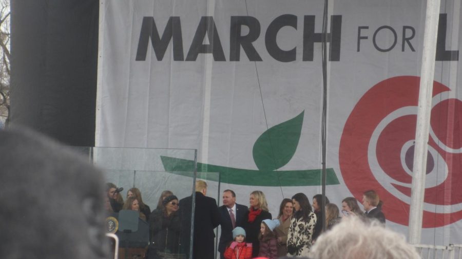 President Trump is the first US president to address the March for Life in person in Washington, D.C.