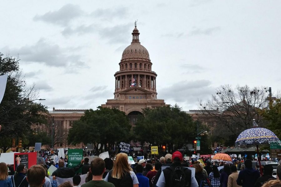 Rally for Life in Austin, Texas on January 25, 2020. I could not see the end of people behind me or in front of me. 