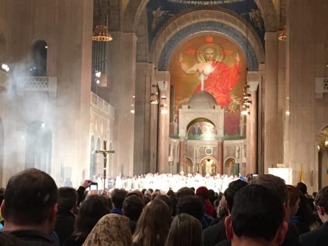 Basilica of the Immaculate Conception in Washington D.C. during the March for Life weekend.