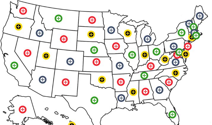 Interactive Infographic showing where Masses have been cancelled.