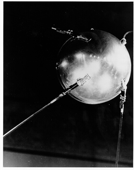 Sputnik I was the first artificial satellite sent into space.
history.nasa.gov