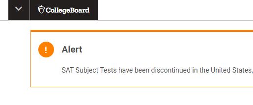 SAT Subject Tests and SAT Essay Dropped