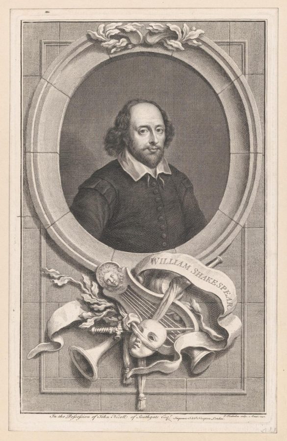 William Shakespeare // 1747 // Jacob Houbraken // Public Domain