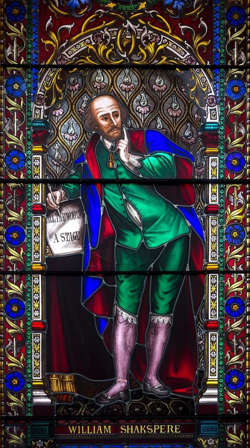 Shakespeare Window, Melbourne. https://commons.wikimedia.org/wiki/File:Shakespeare_Window,_State_Library_of_Victoria,_Melbourne,_2017-10-29.jpg Permission to use under license CC BY-SA 4.0. 