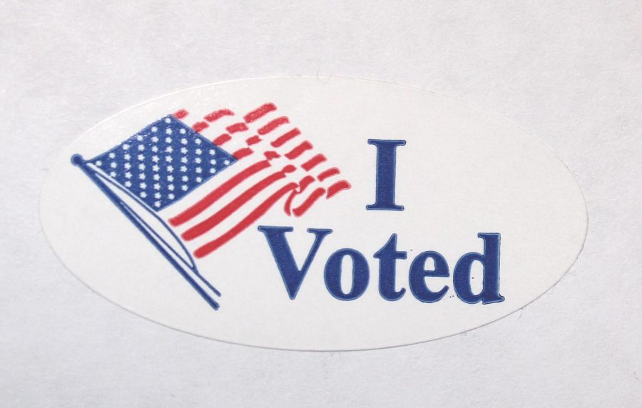 https://commons.wikimedia.org/wiki/File:I_Voted_Sticker.JPG // Permission to use under license CC BY 3.0