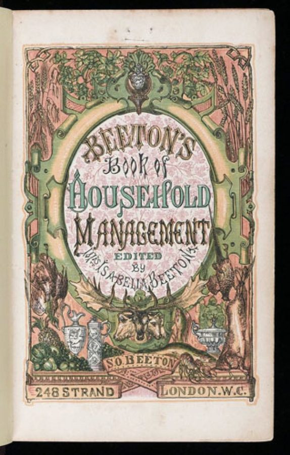 Mrs. Beeton's Book of Household Management, 1861. Public domain. 