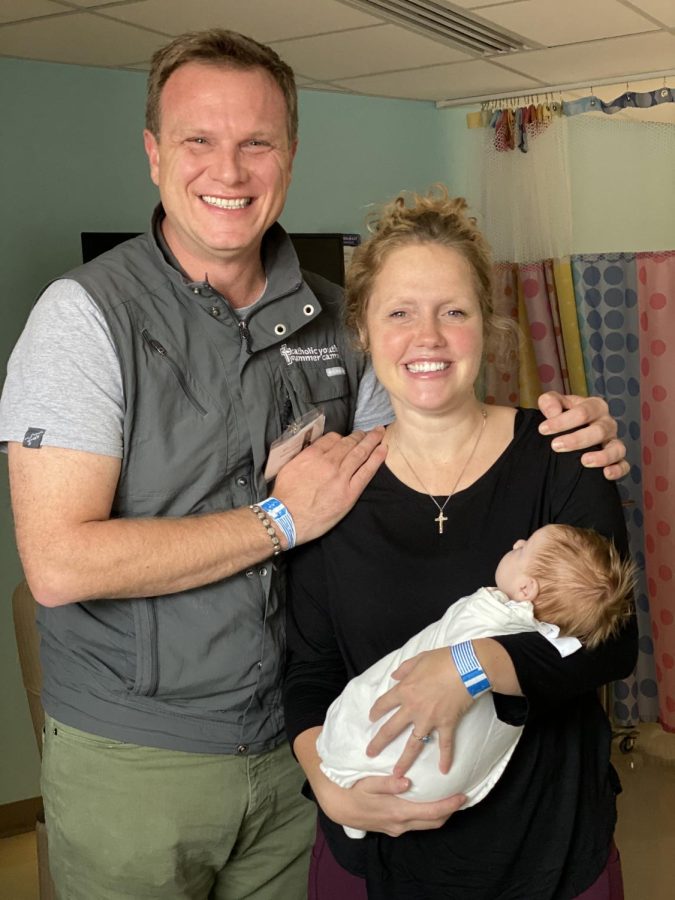 Joy and my parents on the day of her release from the hospital.