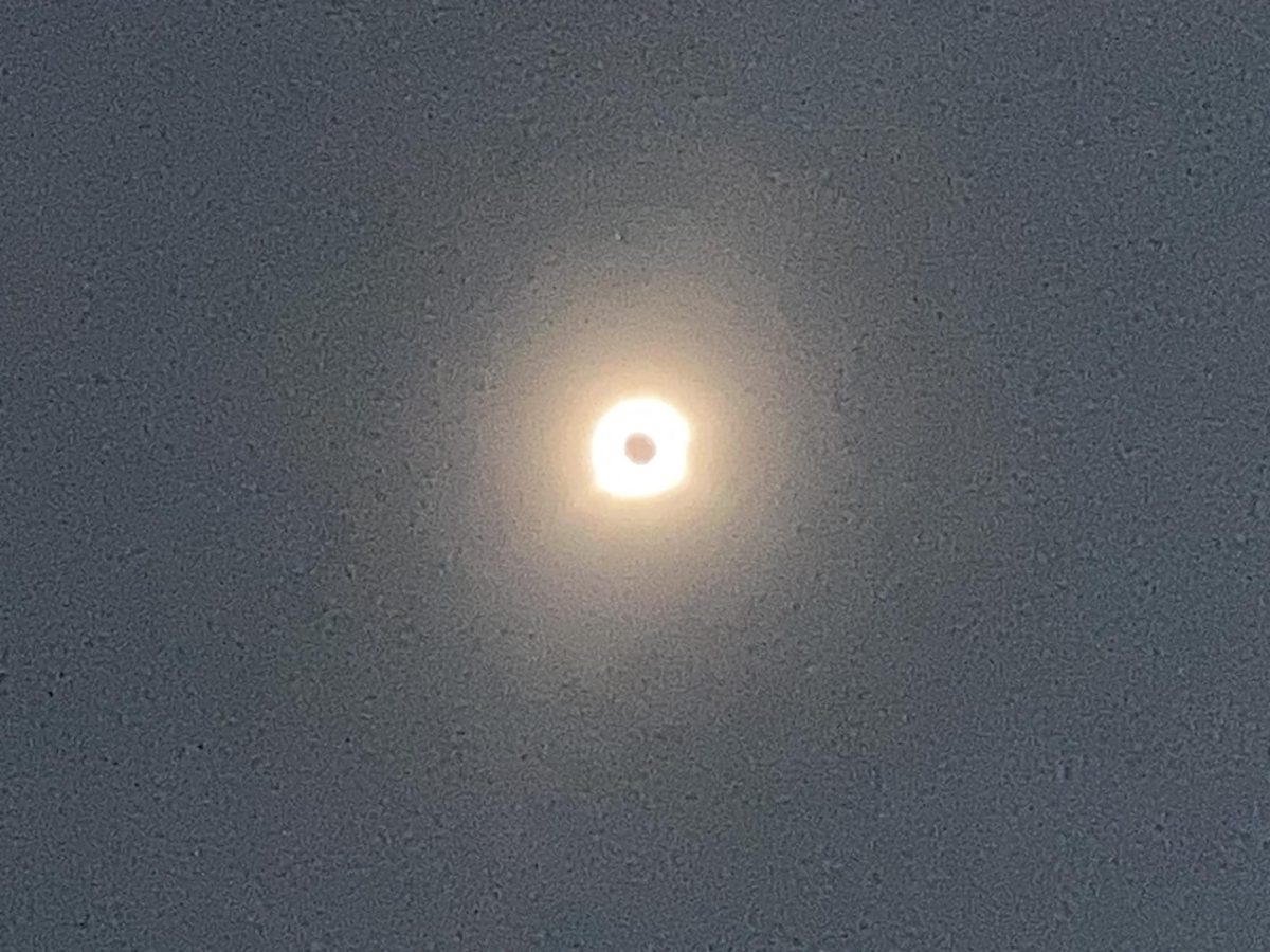 Eclipse during totality