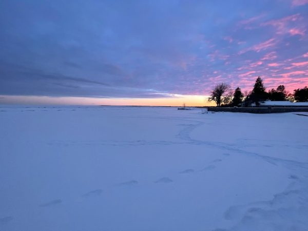 Lake Huron frozen